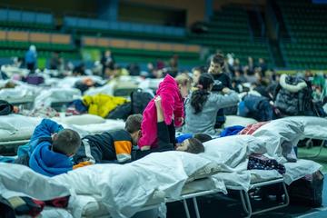 Chișinău, l’impianto sportivo Manej riadattato per l'accoglienza dei profughi dall'Ucraina - © Sid0601/Shutterstock