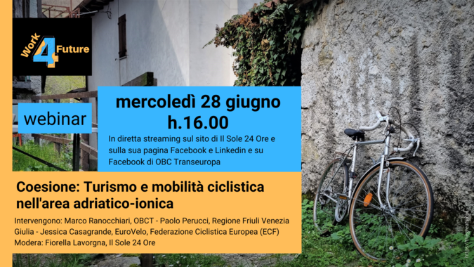 webinar Turismo e mobilità ciclistica nell'area adriatico-ionica