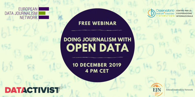 Webinar: Fare giornalismo con gli open data