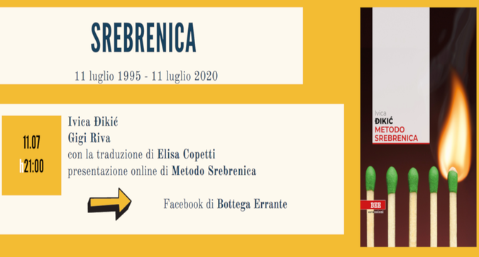 Metodo Srebrenica evento 11 luglio 2020