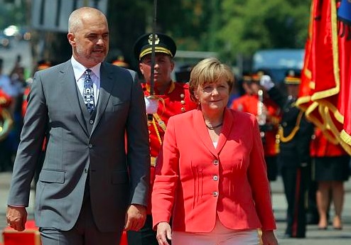Edi Rama e Angela Merkel Edi Rama e Angela Merkel