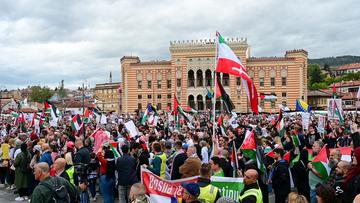 Sarajevo, manifestazione a supporto della Palestina © Ajdin Kamber/Shutterstock