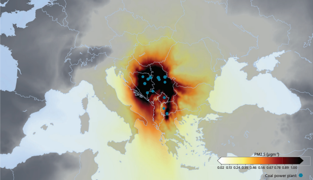 Una delle infografiche realizzate per il rapporto "Chronic coal pollution"