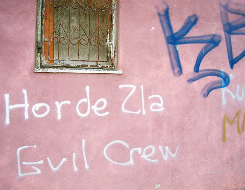 Scritte sui muri degli ultras dell'FK Sarajevo (Foto blandm, Flickr)