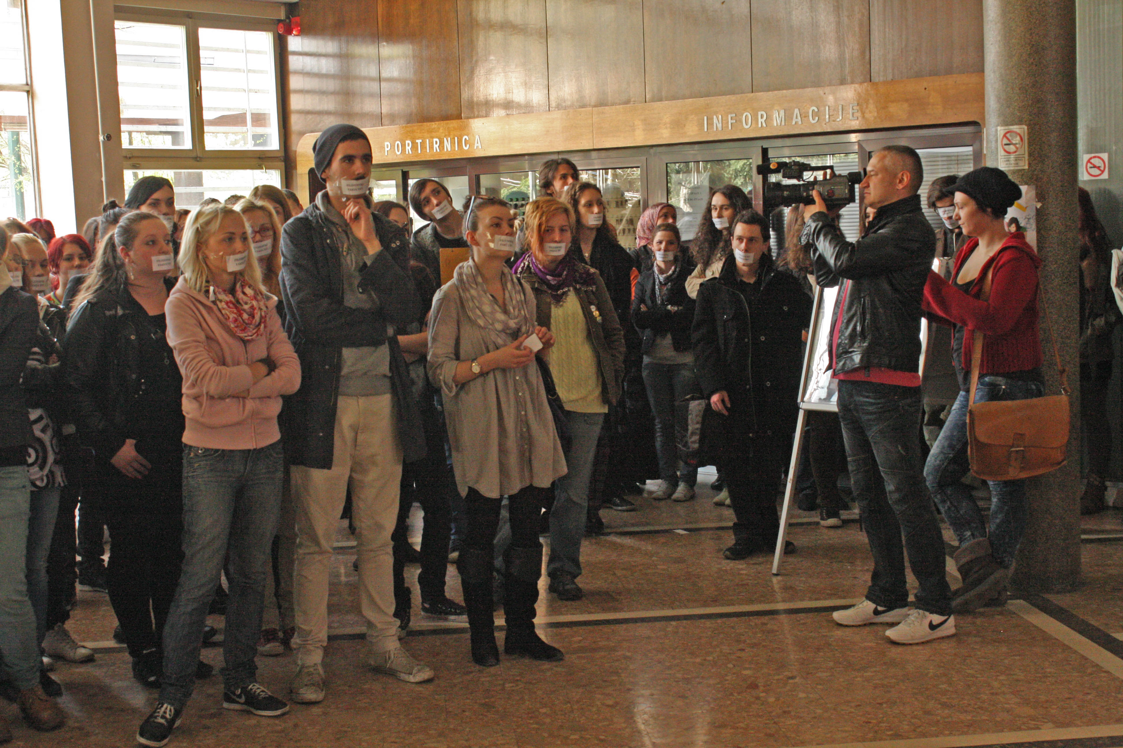 Lunedì 23 aprile, ore 11.30, Facoltà di Filosofia (Foto Michele Biava)