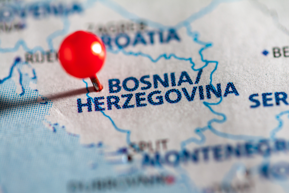 Map of Bosnia and Herzegovina - © RoundGlobalMaps/Shutterstock