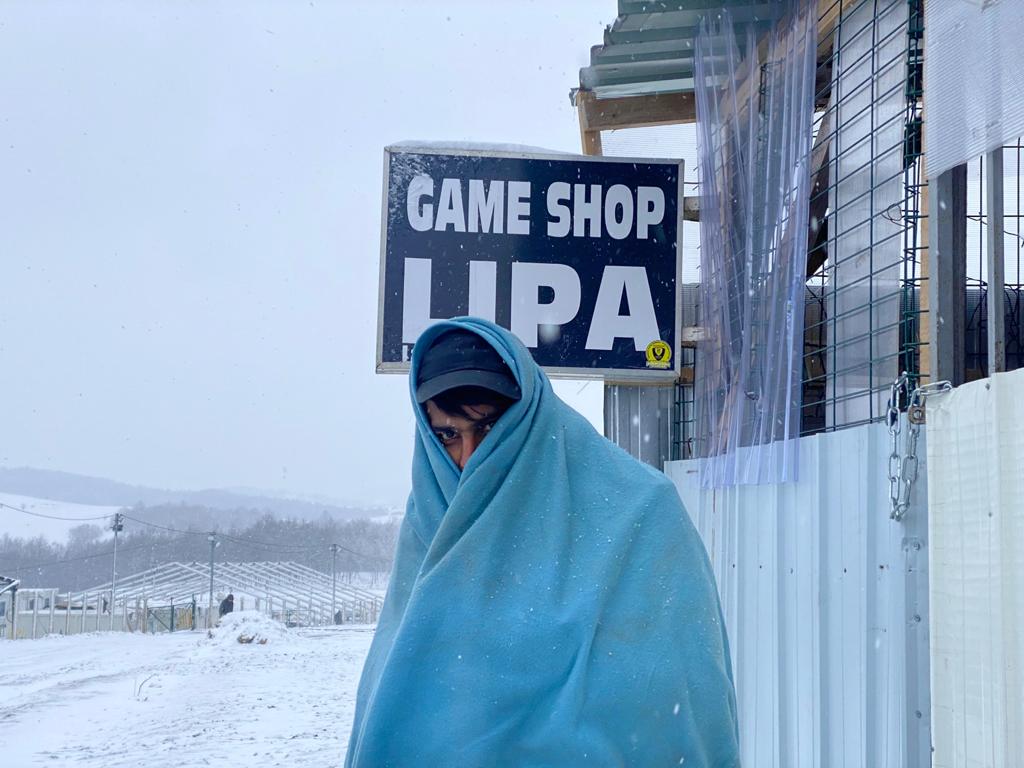 Migrante nel campo di Lipa, Bosnia Erzegovina - foto © Stefania Battistini 