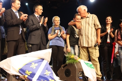 Jovan Divjak al Dom Mladih di Sarajevo (Foto Federica Toè)