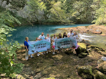 In difesa del fiume Una - foto Fondacija Atelje za društvene promjene - ACT