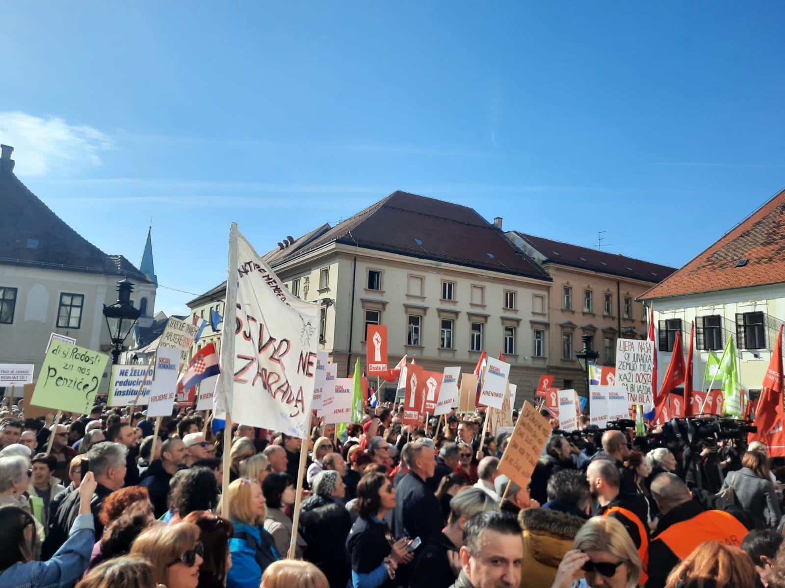 La manifestazione del 17 febbraio a Zagabria - G. Vale