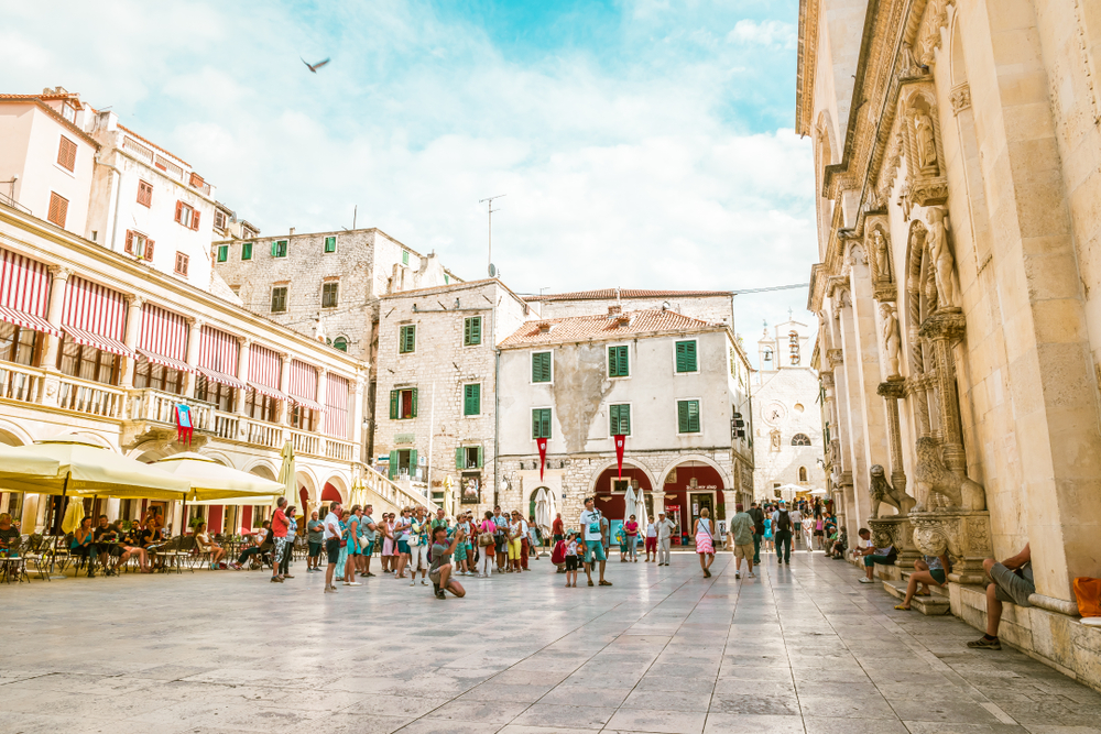 Il centro storico di Sebenico (foto di fokke baarssen/shutterstock)