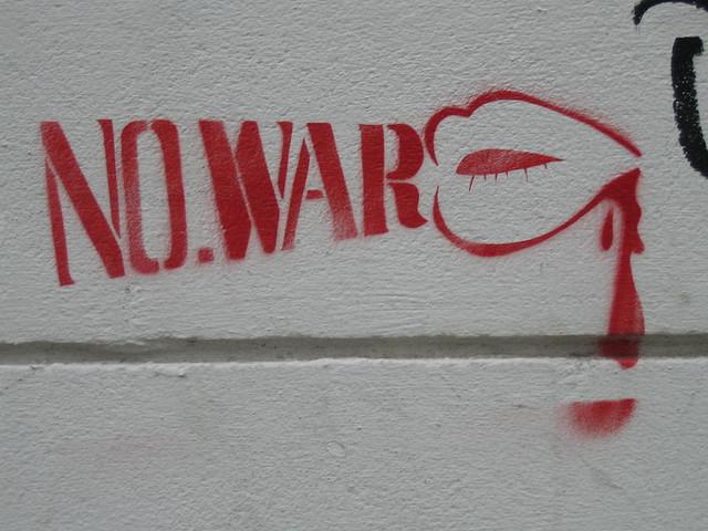 No war, murales a Londra