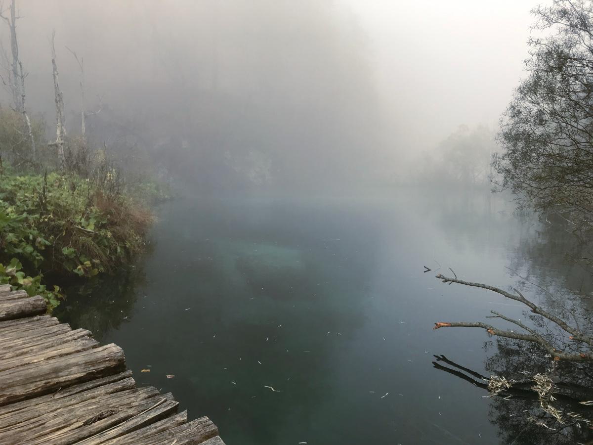 Lago di Plitvice nella nebbia - foto N.Corritore