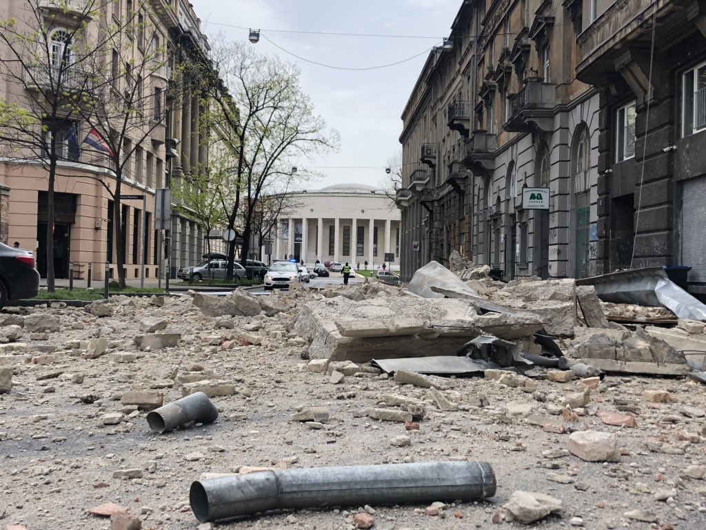 Zagabria dopo il terremoto, (foto © Maja Sever)