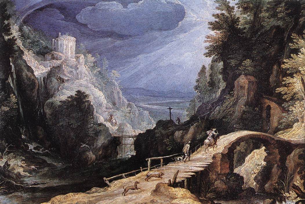 Paul Bril, Mountain scene, about 1599 – Wikimedia Commons