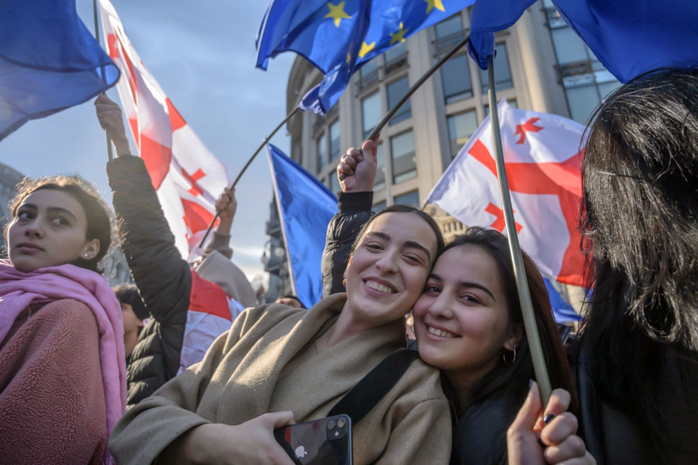 Celebrations in Tbilisi il 15 december 2023 © Onnik James Krikorian/OBCT