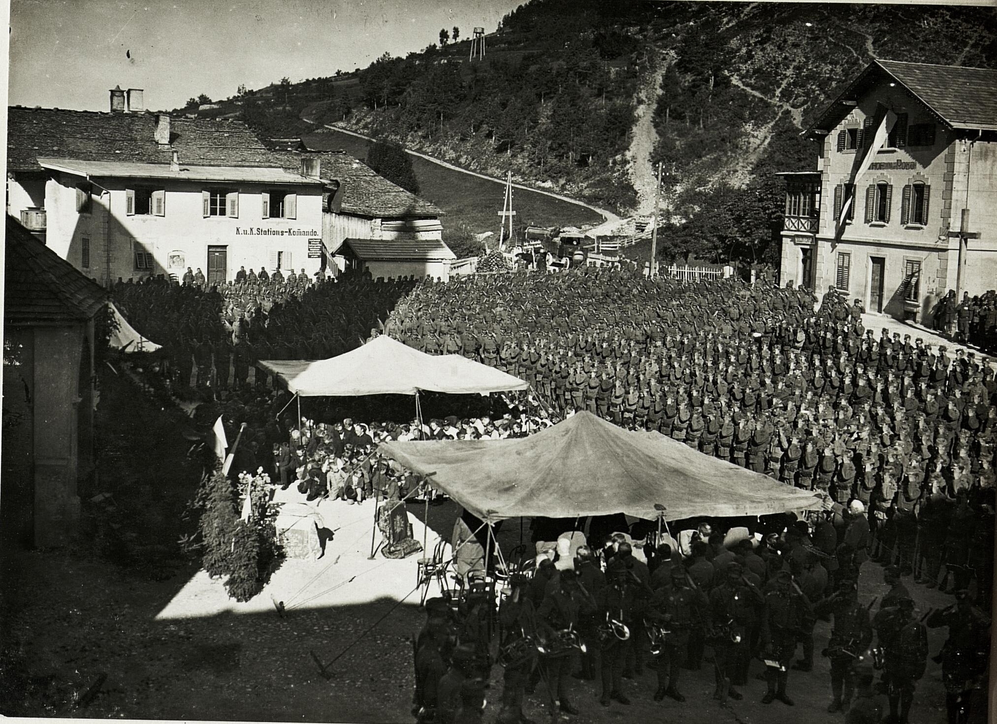 "Ziano di Fiemme, agosto 1917. Copyright Bildarchiv der Österreichischen Nationalbibliothek"