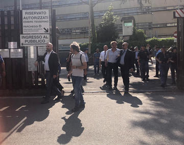 Roberto Saviano, ingresso Tribunale di Roma 27 giugno 2023 - foto Sielke Kelner