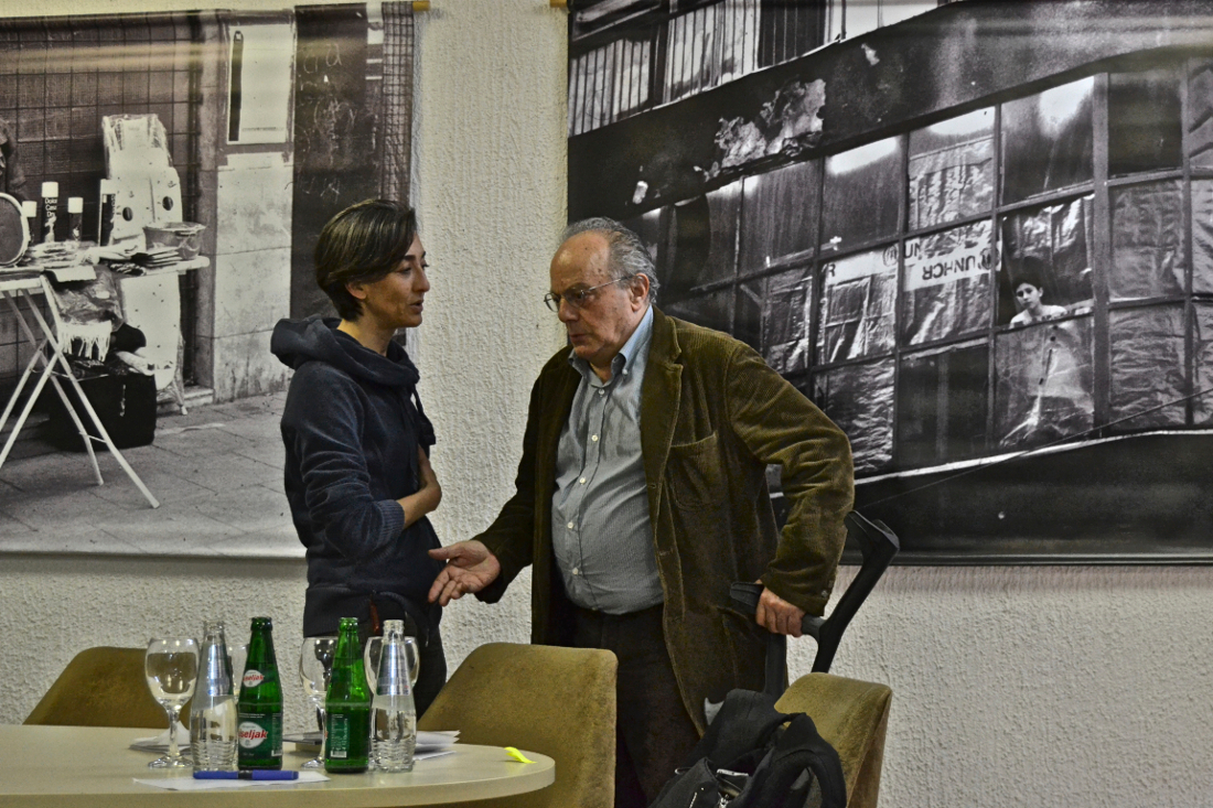 Sarajevo, 5 aprile 2012, Piero Del Giudice e Nicole Corritore - (Foto © Tullio Bugari)