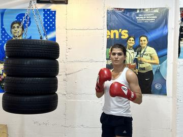 Donjeta Sadiku at the gym - photo A.Berisha