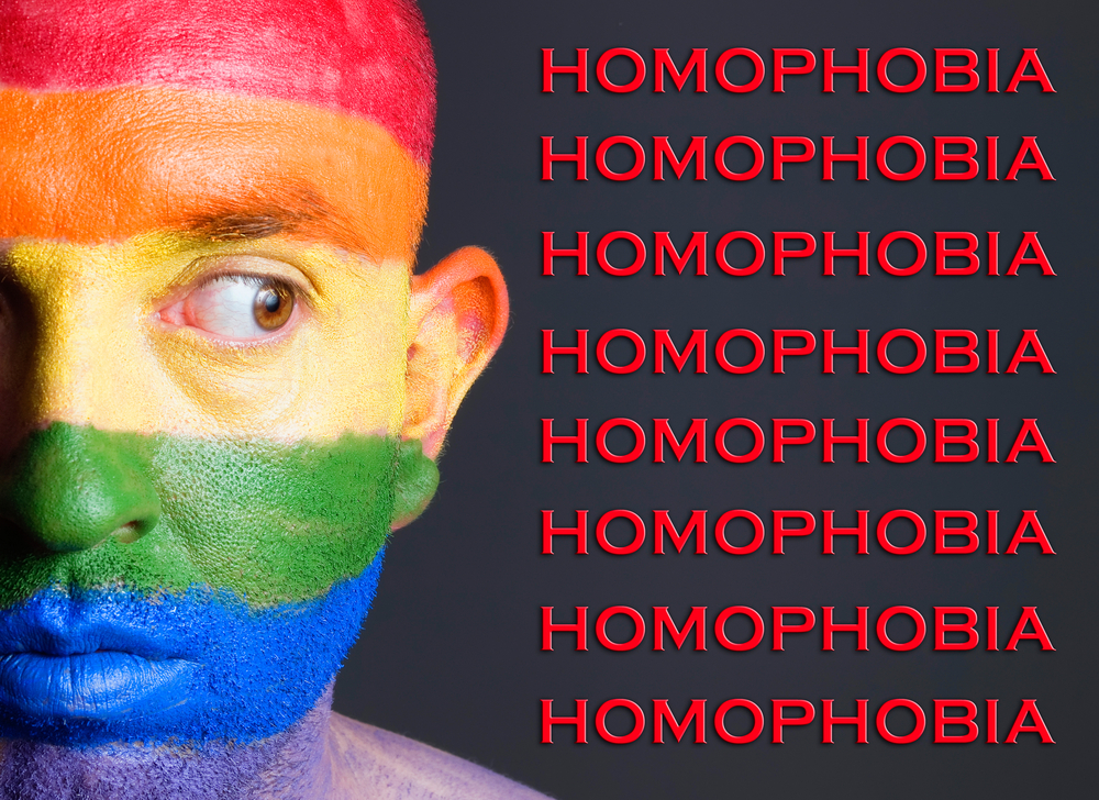 Homophobia - shutterstock Homophobia - shutterstock