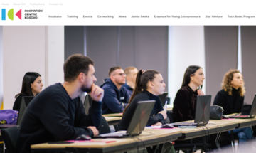 Website of Innovation Center Kosovo