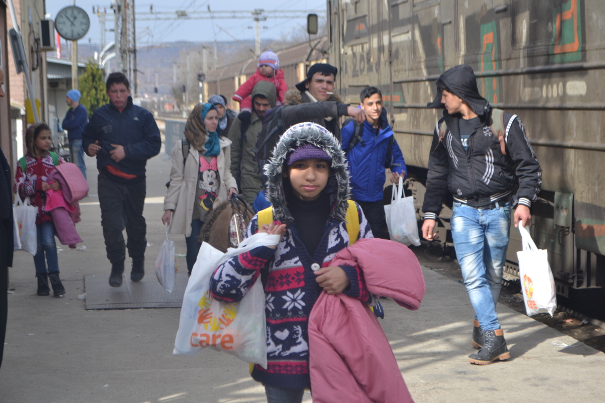 La stazione di Preševo, 23 febbraio 2016 (foto di Simone Ginzburg)