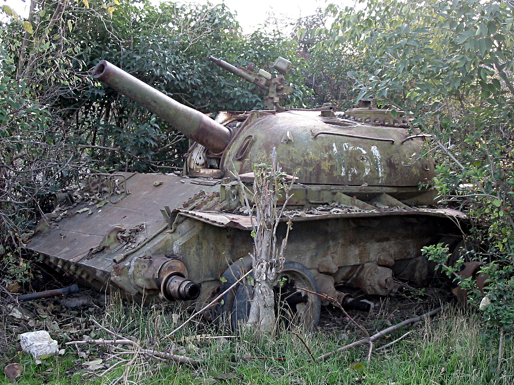 Un carro armato in Karabakh