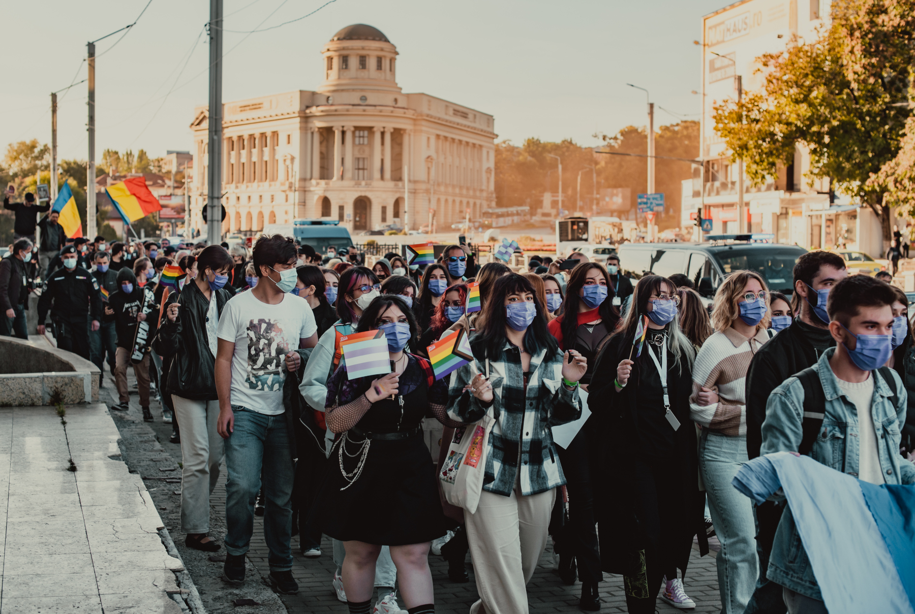 Manifestazione in Romania