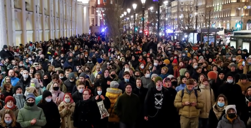 Proteste per la pace in Russia