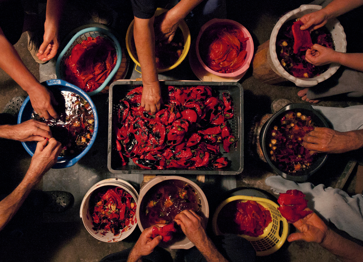 Preparazione dell'ajvar - I.Danchev