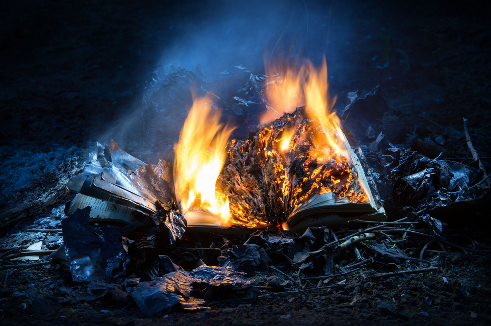 Books in flames © ArtMari/Shutterstock Books in flames © ArtMari/Shutterstock