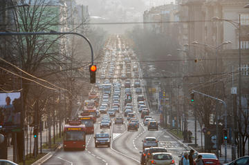 A busy street in Belgrade, January 2020 - © trezordia/Shutterstock