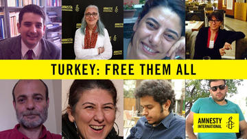 Amnesty International, campagna liberateli tutti Turchia