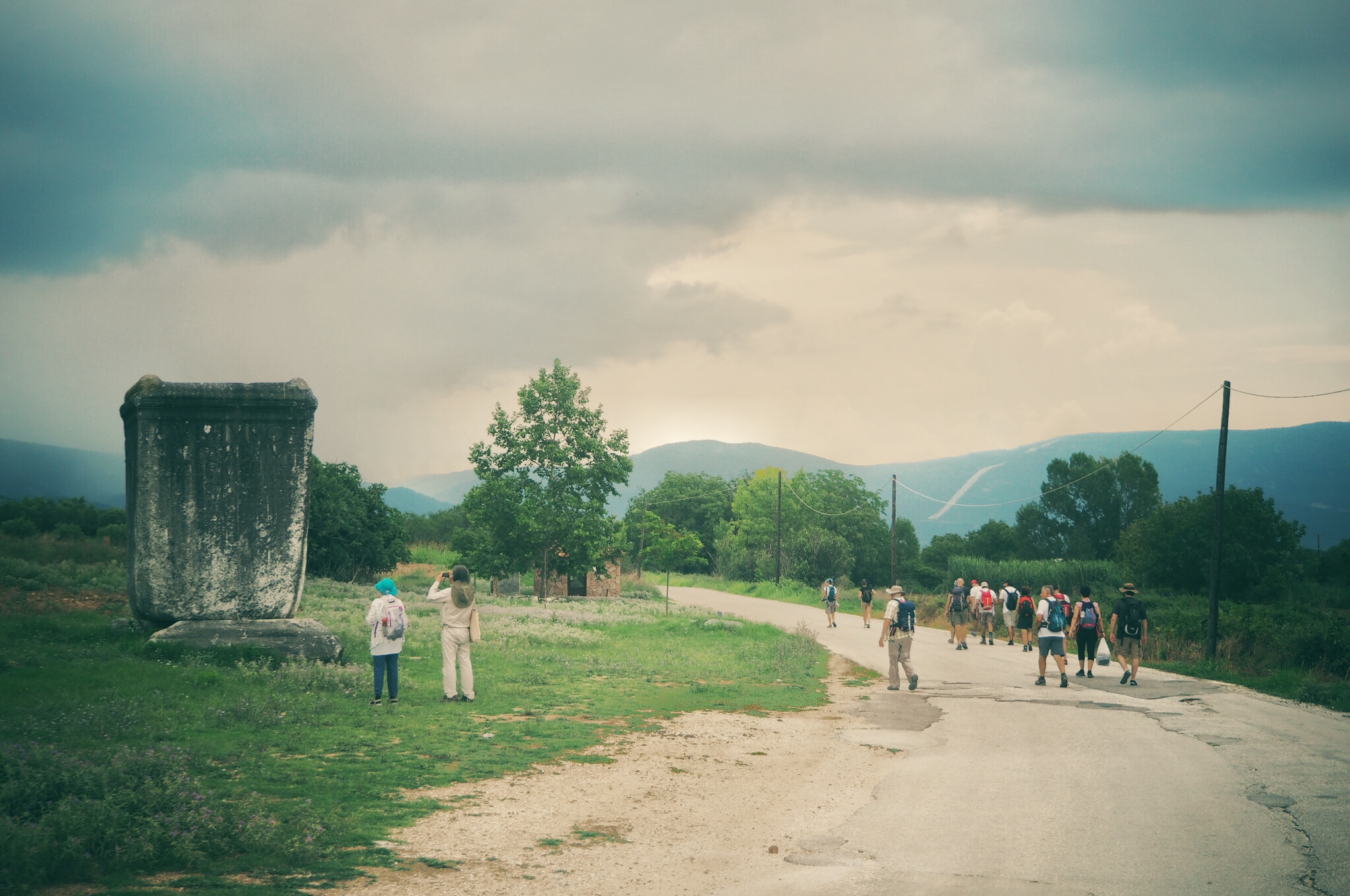 Una fotografia relativa all'edizione 2018 dell'iniziativa lungo la Via Egnatia (FuoriVia)