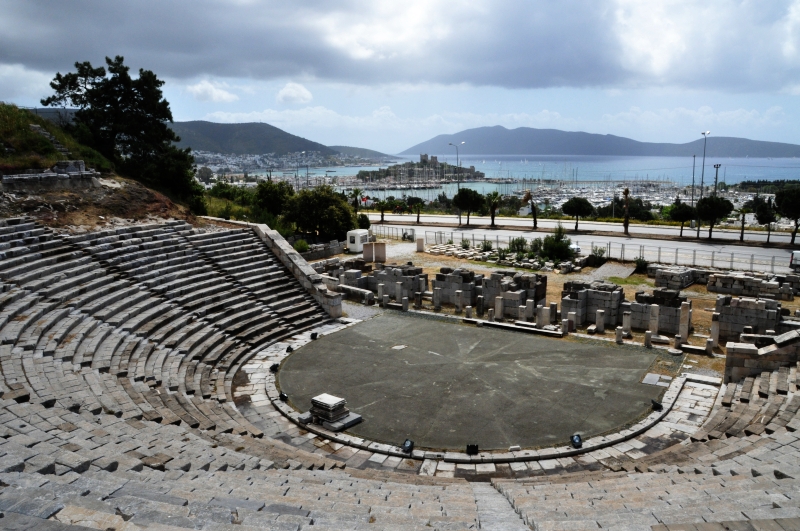 Bodrum (Alikarnasso) nella provincia di Muğla, il teatro antico (foto F.Polacco)