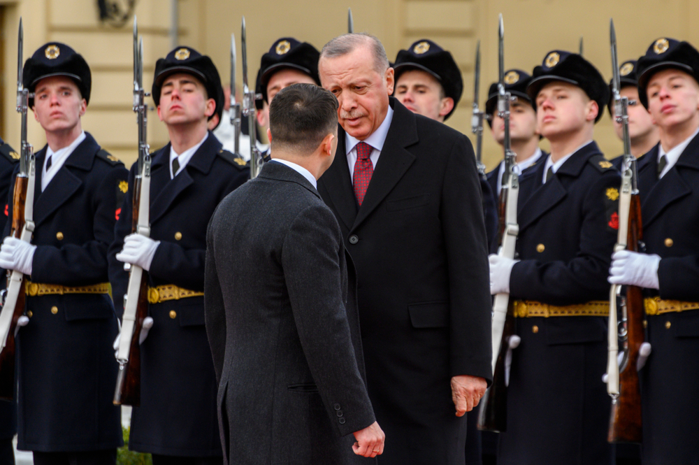 Il presidente turco Recep Tayyip Erdoğan in visita a Kiev, nel febbraio 2020 - Siarhei Liudkevich/Shutterstock