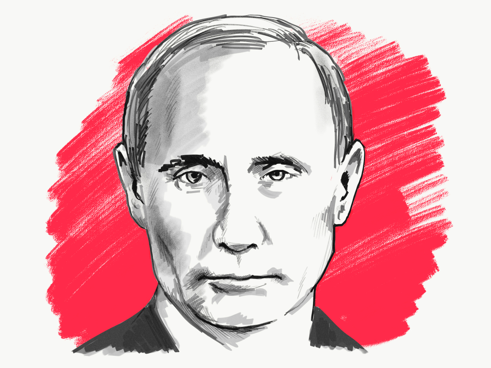 Ritratto di Vladimir Putin - © TPYXA_ILLUSTRATION/Shutterstock)