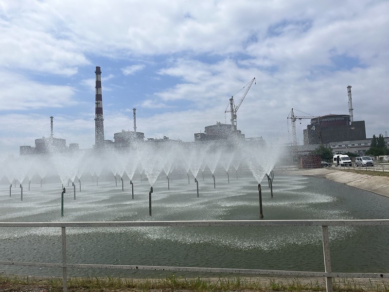 La centrale di Zaporizhzhia La centrale di Zaporizhzhia