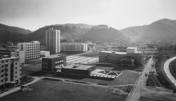 The new town center of Velenje, early 1960s (Velenje Museum) The new town center of Velenje, early 1960s (Velenje Museum)