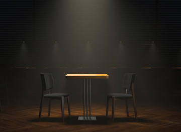 Tavolo con due sedie vuote © Kostsov/Shutterstock