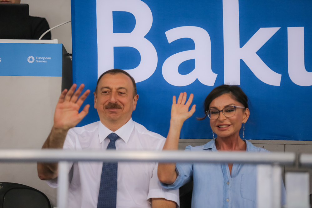 The president of Azerbaijan Ilham Aliyev with his wife Mehriban Aliyeva - © Aziz Karimov/Shutterstock