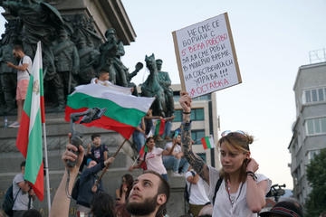 Sofia, le proteste di luglio 2020 - foto F. Martino