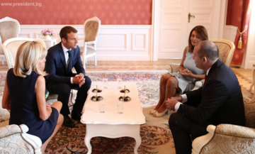Emmanuel Macron e Rumen Radev a colloquio (foto - Presidenza Bulgaria)