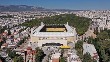 Lo stadio dell'AEK a Nea Filadefia, Atene © Aerial-motion/Shutterstok