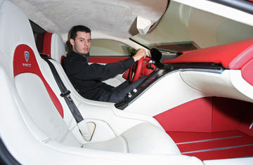 Mate Rimac a bordo di uno dei suoi prototipi al Salone di Francoforte del 2011 - © supergenijalac/Shutterstock