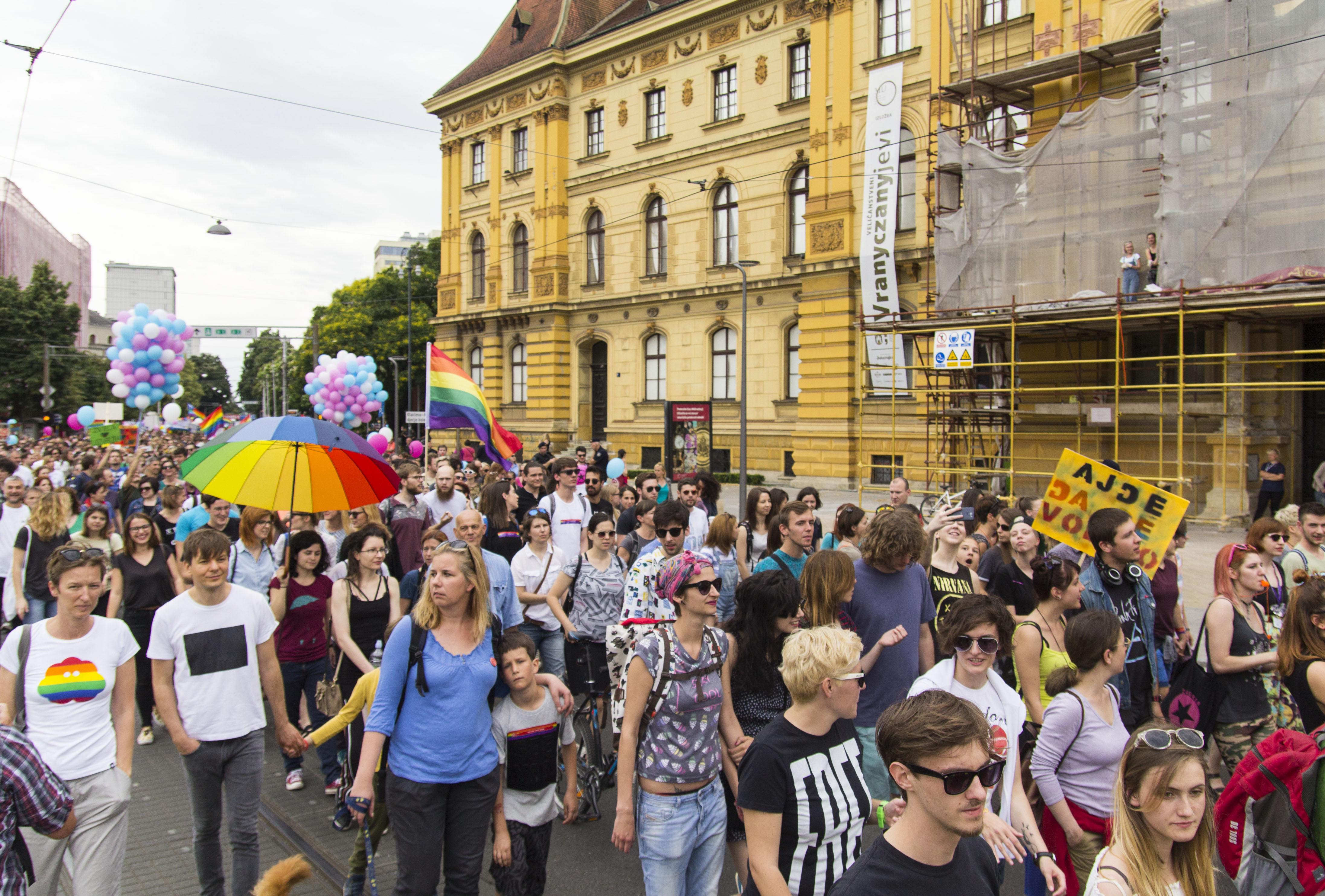 Gay pride a Zagabria (foto G. Vale)