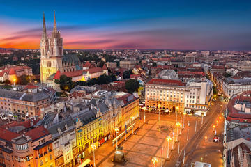 Aerial vue of Zagreb 