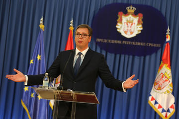 Il presidente serbo Aleksandar Vučić © Fotosr52/Shutterstock