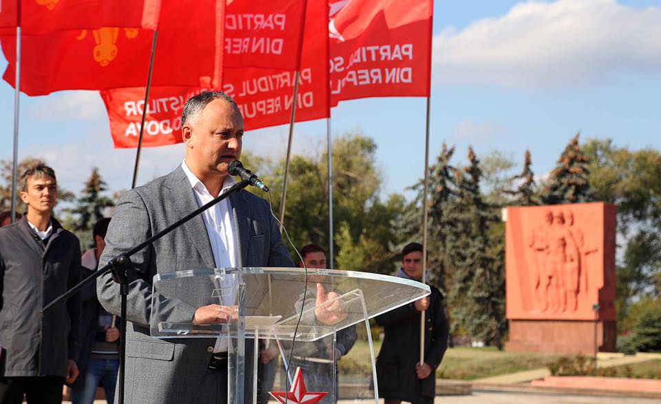 Igor Dodon, il candidato del partito Socialista (Psrm)